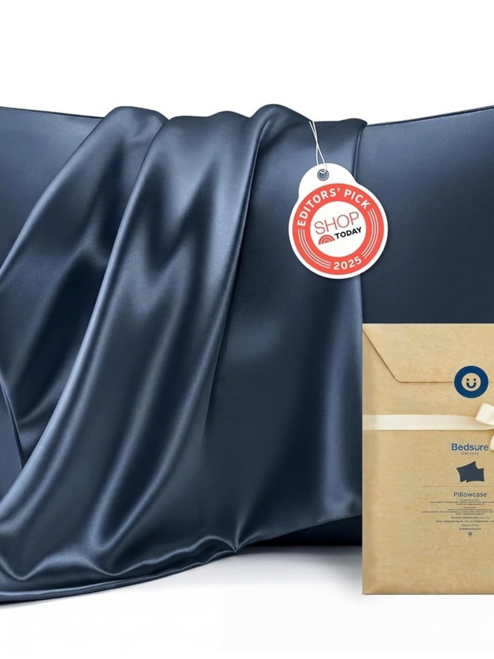 Blue Satin Pillowcase - Smooth Luxury Pillowcases